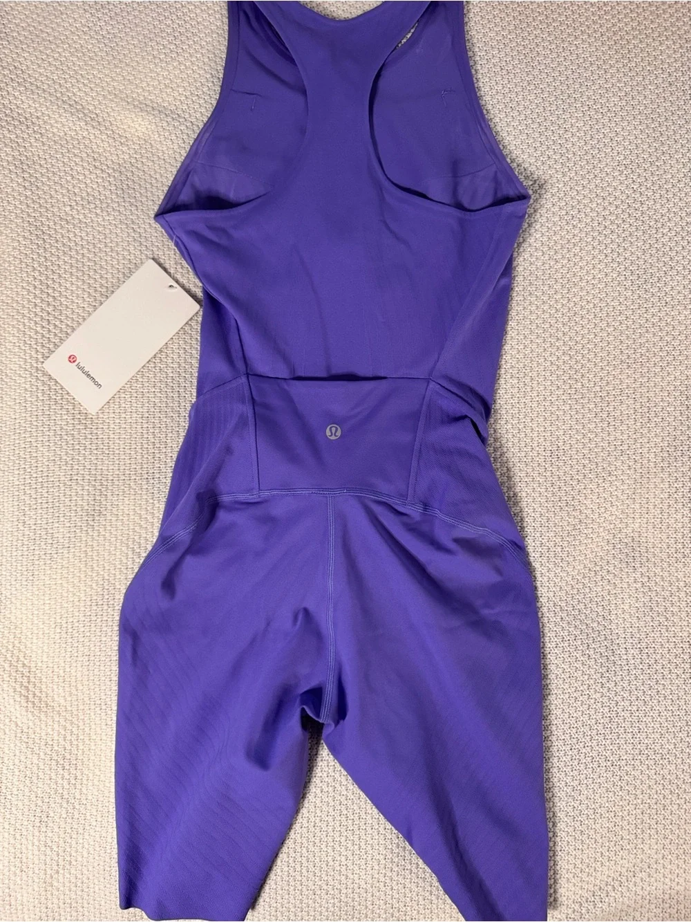 lululemon athletica Purple Front-Zip Athletic Romper